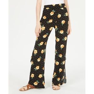 NWOT BeBop Printed Floral Side-Slit Soft Pants